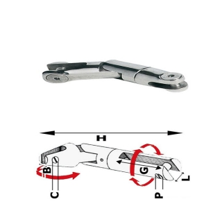 Osculati Attacco Girevole a Doppio Snodo per Ancore