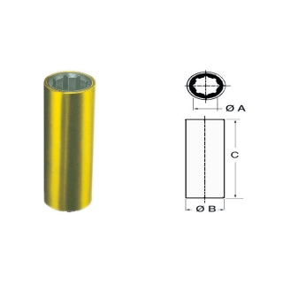 Osculati Boccola per linee d'asse con armatura esterna in ottone; versione esterno/interno in millimetri