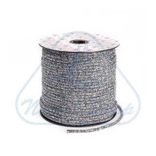 Malta Sail Factory MSF ROPES CALZATO DOPPIA TRECCIA CON ANIMA IN PEHT SK75 MELANGE NERO MM 8