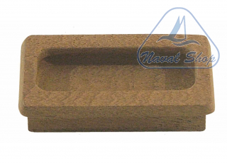 Maniglia a incasso in teak ts1 maniglia square teak< 0341265