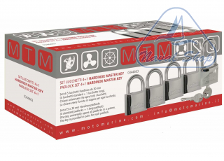 Set lucchetti 4+1 hardinox master key set lucchetti 5 same key d30< 0344463