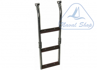Scalette inox e legno con attacco a morsetto scaletta 22/25 4gr inox/legno 0506004
