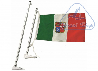 Asta portabandiera compact chrome asta 350 ottone cr 0810003