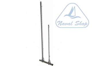 Asta portabandiera clamp chrome asta 350 morsetto ottone cr 0810013