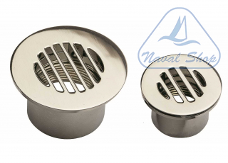 Scarico pozzetto inox round oc scarico pozzetto 1 1/2" con griglia inox 1412002