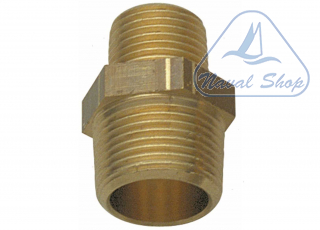 Nipple doppio ridotto in ottone nipple ridotto 1 1/2x1 1/4" 1434507