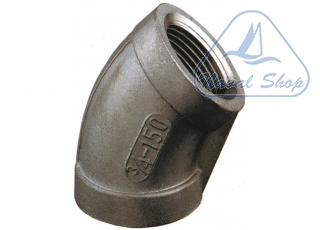 Gomito 45° f-f inox gomito 45 f-f inox316 1 1/2"< 1438407
