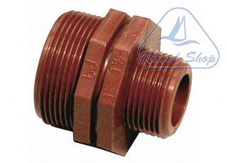  Nipple ridotto in pp tech-hi nipplo ridotto 1 1/4x1 brown 1440612