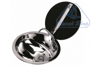 Lavello tondo inox lucido con coperchio lavello flush 0 d300 h180 1501830