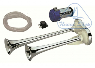 Tromba dual chrome corta tromba marco dual l390 12v abs 1901600