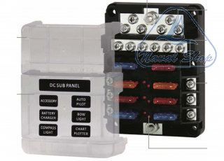  Morsettiera e scatole modulari porta fusibili unival portafusibili 6+6 unival led modular< 2101683