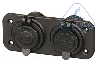 Presa tipo accendino e usb presa extra double usb+cigar< 2106024