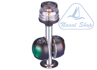 Fanale (r.i.na.) su asta base 3 color fanale asta red/green+white h30 black 2113023