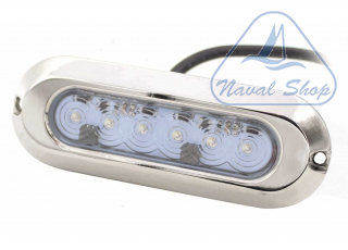 Faro subacqueo wk led-30w slim faretto sub led oval 30w blue< 2121622
