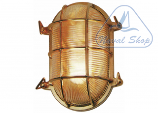  Lampade tartaruga ovali plafoniera oval cage 175x130 ottone 2147205