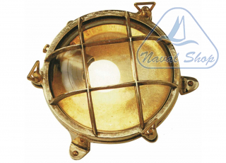 Lampade tartaruga rotonde p plafoniera round3 cage d175 ottone 2147215
