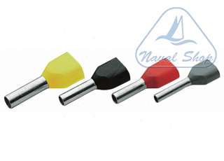 Tubetti terminali preisolanti twin tubetto term preiso twin 2x1,5mm2 100pz 2154576