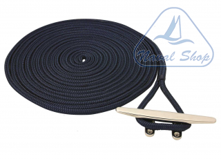 Treccia mooring blue navy con gassa dock line navy 10mm x 6m< 3101430