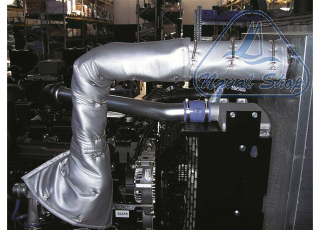 Coperture termoisolanti per tubi scarico copertura tubo 100 mm 100x48 cm 3320086