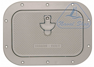Portello in alluminio small portello cr square small alu grey 4003028