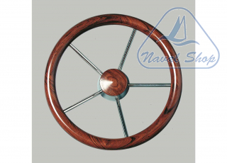 Volante classic m/steel volante d350 inox/mogano 4641635