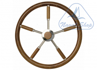 Ruote timone inox / teak ruota timone d400 teak/inox 4646040