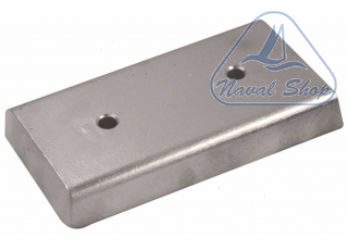 Piastre in alluminio per carene anodo piastra hull alu 100x50xh10 5111110