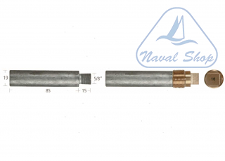 Barrotti motore general motors (19x85mm) anodo barrotto 5127009