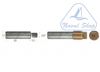 Barrotti motore general motors (12x40mm) anodo barrotto 5127012