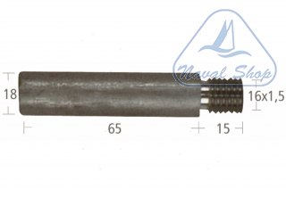 Barrotto motore cummins (18x65mm) anodo barrotto 5127013
