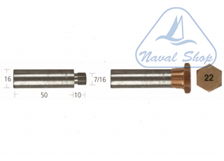  Barrotti motore cummins (16x50mm) anodo barrotto 5127516