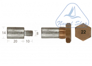  Barrotti motore vm (14x20mm) anodo barrotto 5127735