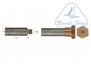 Barrotti motore caterpillar (16x41mm) anodo barrotto 5127046