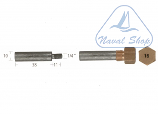 Barrotti motore caterpillar (10x38mm) anodo barrotto 5127050