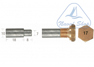  Barrotti motore aifo-fiat (10x18mm) anodo barrotto 5127632