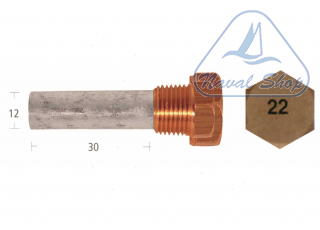 Barrotto yanmar lh (short) 6lp/6ly2/6ly anodo barrotto 5127577