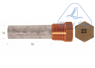 Barrotto yanmar lh (long) 6lp/6ly2/6ly anodo barrotto 5127578