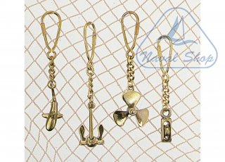 Portachiavi classici in ottone portachiavi ancora< 5810015