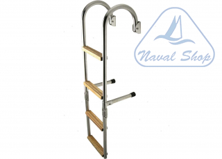 Scalette inox e legno con passamano scaletta passamano 3gr inox/legno 0505003