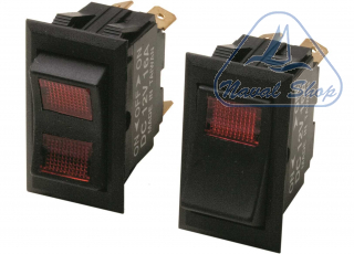 Interruttore cole type pilot 1 interruttore rocker tq 3t red on/off< 2100830