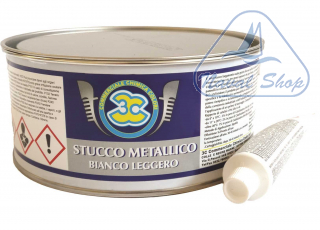  Stucco di poliestere metallico stucco metal poliestere 750ml white 5725016