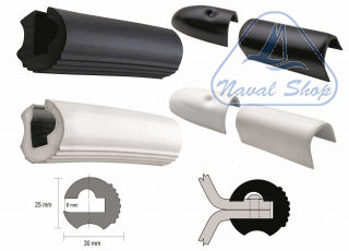 Bottazzo profilo parabordo eco1 profilo parabordo eco1 black 12mt 383002812