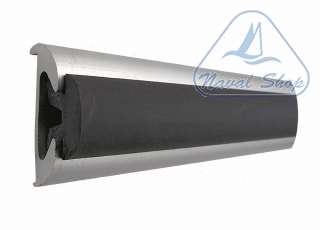  Bottazzo profilo parabordo con supporto in alluminio anodizzato giunto profili alu 56 black 3833556