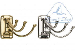 Appendiabiti a 3 ganci pieghevoli appendiabiti 3 ganci ottone 0335303