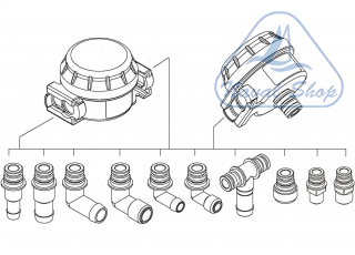 Filtri acqua johnson pump attacchi klick 1/2" bsp 4132088