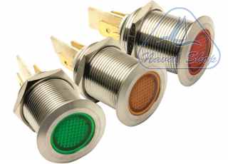 Spie led inox 19mm 12v spia pilot light 19mm green 2105014