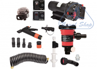 Kit pompe di ossigenazione aqua jet wash down 5.2/500 pompa aquajet wash p5.2 kit 5.2/500 12v< 1825907