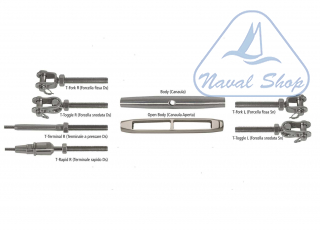  Tenditori modulari inox aisi 316 mtm terminale mtm t-rapid r d6< 3500826