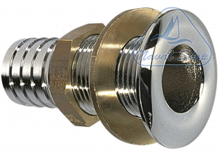 Scarico in ottone cromato scarico pipe cp 1 1/2" 45mm ottone cr 1411107