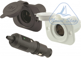 Presa e spina tipo accendino ab presa 12v extra black< 2106017